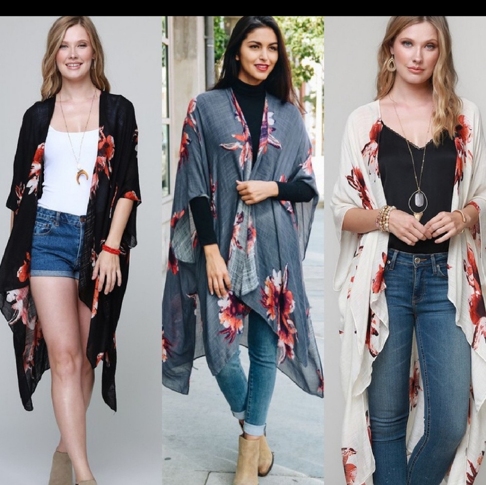 Bono flower power kimono